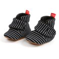 thumbnail image 7 of Juebong Infant Baby Cozy Booties Newborn Boy Girl Stay On Slipper Fall Winter Gripper Non-Slip Crib Shoes Black,13, 7 of 7