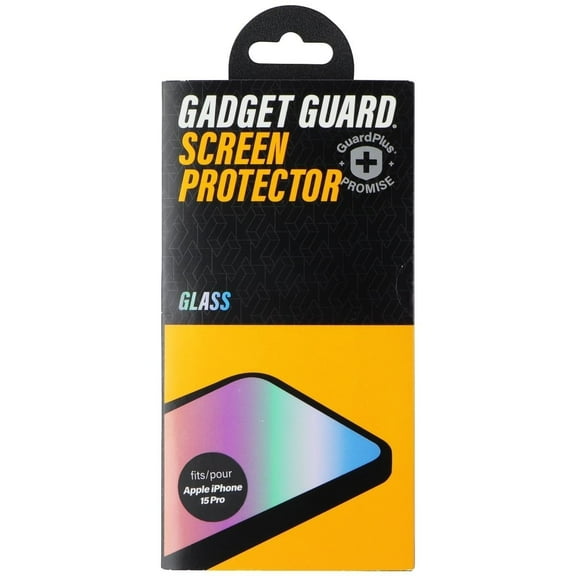Gadget Guard - Glass Screen Protector for iPhone 15 Pro Smartphone - Clear
