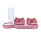 thumbnail image 2 of Juego de cuencos 3 en 1 para gatos, comedero automático inclinado a 15 degree, para cachorros, perros pequeños o medianos, gatos y gatitos. Rosa, 2 of 8