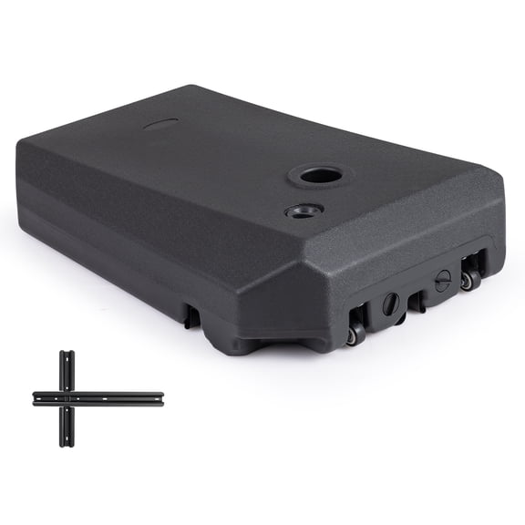 Gymax Cantilever Umbrella Base w/Wheels & Cross Base for 10 FT Offset Hanging Umbrella