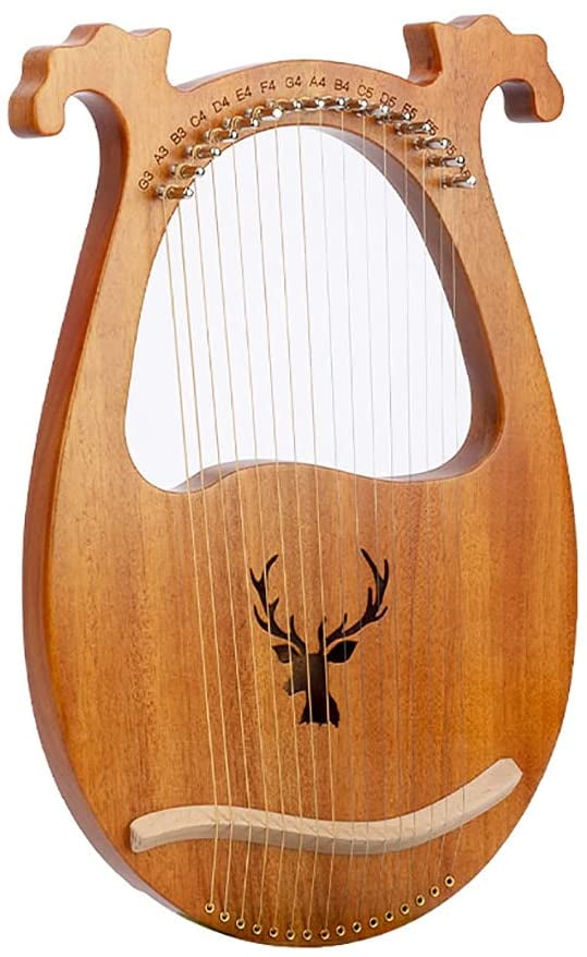 Fetcoi, Lyre Harp16 Steel String Lyre Harp With Tuning Wrench And Pick ...