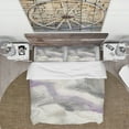 thumbnail image 3 of Designart 'Watercolor Minimal Purple Tones II' Cottage Duvet Cover Set, 3 of 4