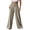 Coffee——Back to School Outfits for Women, variant on Plus Size Dress Pants for Women Button Zipper Waistband Pleated Pants Casual Lightweight Business Work Pant Coffee 3XL