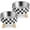 Checkered, variant on Flantor Elevated Stainless Steel Cat Bowls Set of 2 Food and Water Bowl for Small Dogs  Dishwasher Safe Checkered