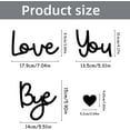 thumbnail image 6 of HeeHom "Love You Bye" Wooden Wall Sign – Farmhouse Decor for Living Room, Bedroom, Entryway – Handcrafted Wooden Script Sign with Adhesive, Valentine’s Family Gift, 6 of 7