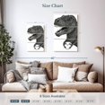 thumbnail image 3 of Elephant Stock Dino Love Wall Art - Vertical Multi Panel Canvas - Living Room Wall Decor - Animal Multi Panel - White And Gray Decor By Ella Mazur - 20" x 32", 3 of 4