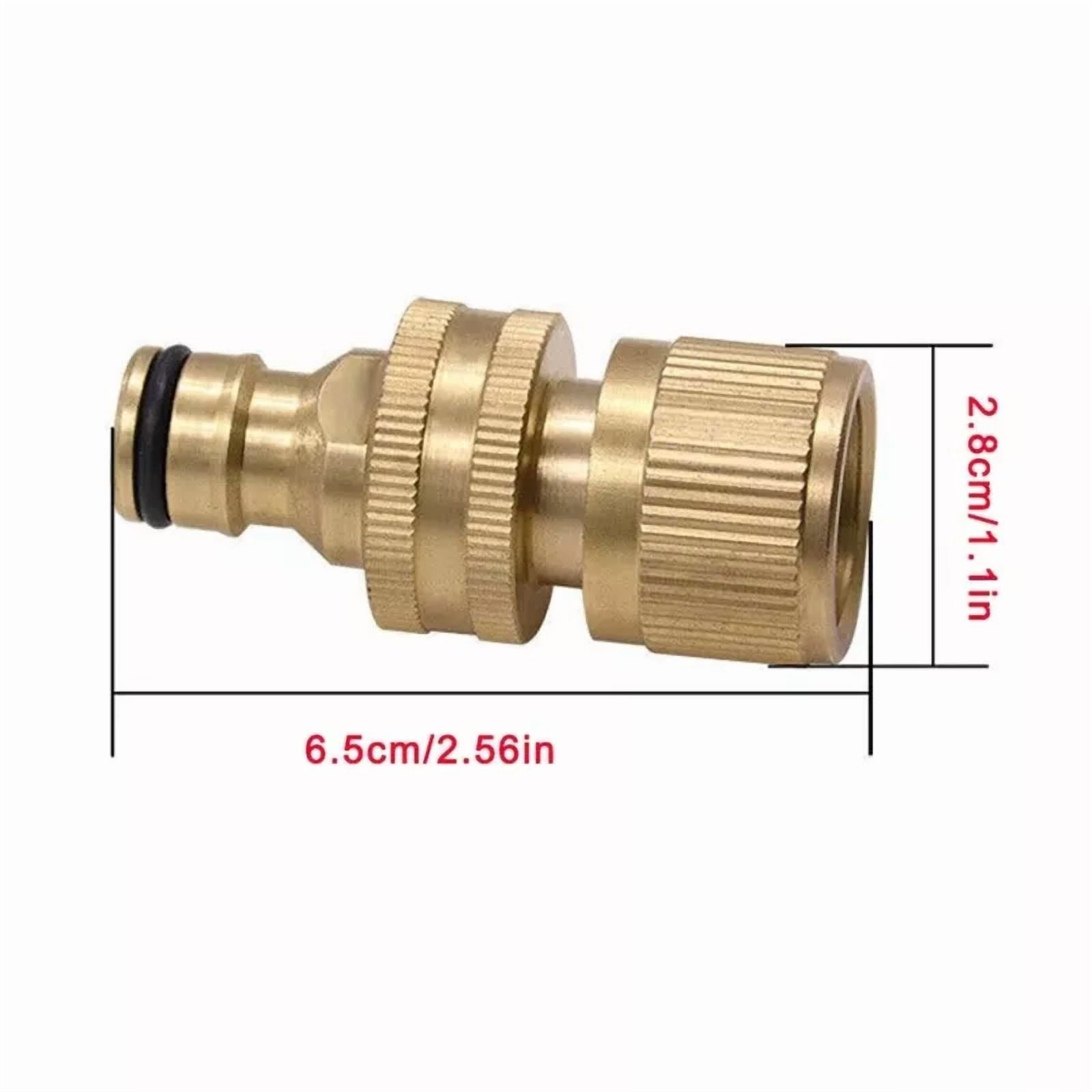 3/4" Brass Quick Connect Garden Hose Fittings Accessories Watering Equipment