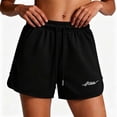 thumbnail image 4 of Women Casual Sweat Shorts Side Split Solid Shorts Elastic Drawstring Short Pants High Waist Lounge Shorts Loose Comfy Athletic Shorts Trendy Soft Summer Outfits Daily Workout Gym Running, 4 of 5
