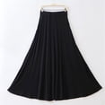 thumbnail image 3 of Efsteb Summer Skirts for Women High Waist Long Skirt Solid Color Comfy Casual Fashion Spring Fall Skirts (Black,Free Size), 3 of 3