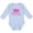 AE-Light Blue, variant on Inktastic Birthday Princess, Crown, Stars - Pink Purple Girls Long Sleeve Baby Bodysuit