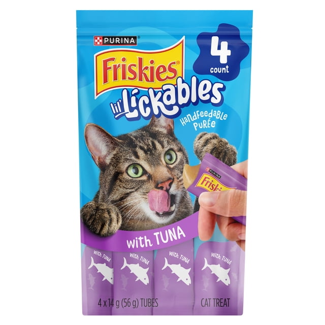 Friskies Lil' Lickables Thon, Gâteries pour chats, 14 g x 4