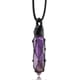 thumbnail image 1 of Black Obsidian Healing Crystal Points Necklace Adjustable Rope Wrapped Braided Stone Pendant Necklace Handmade Gemstone Jewelry For Men Women, 1 of 5
