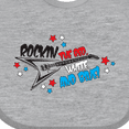 thumbnail image 4 of Inktastic Rocking the Red, White, and Blue Boys or Girls Baby Bib, 4 of 4