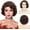 Brown, variant on Brown 1920s Wigs for Women Finger Wave Wig  Wigs Lady Synthetic Fiber Wig for Halloween  Daily Use