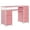 Pink, variant on BarberPub Makeup Vanity Desk with Drawer, Manicure Table Storage Cabinet