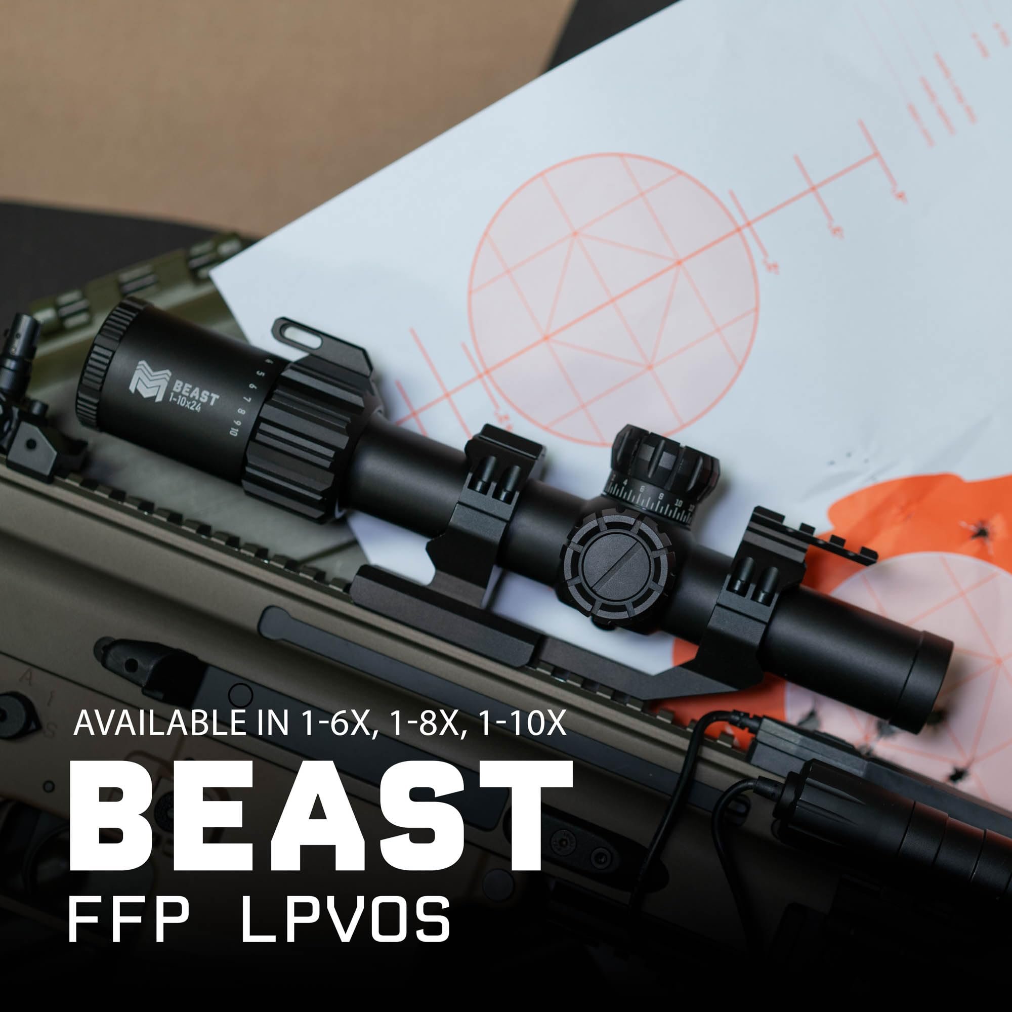 Monstrum Beast ED 1-10x First Focal Plane FFP LPVO Scope CM5 Morpheus MOA