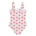 thumbnail image 2 of Hiijoy Toddler Girls Cutout One-Piece Swimsuit Cherry Print Cute Bathing Suit, 2 of 8