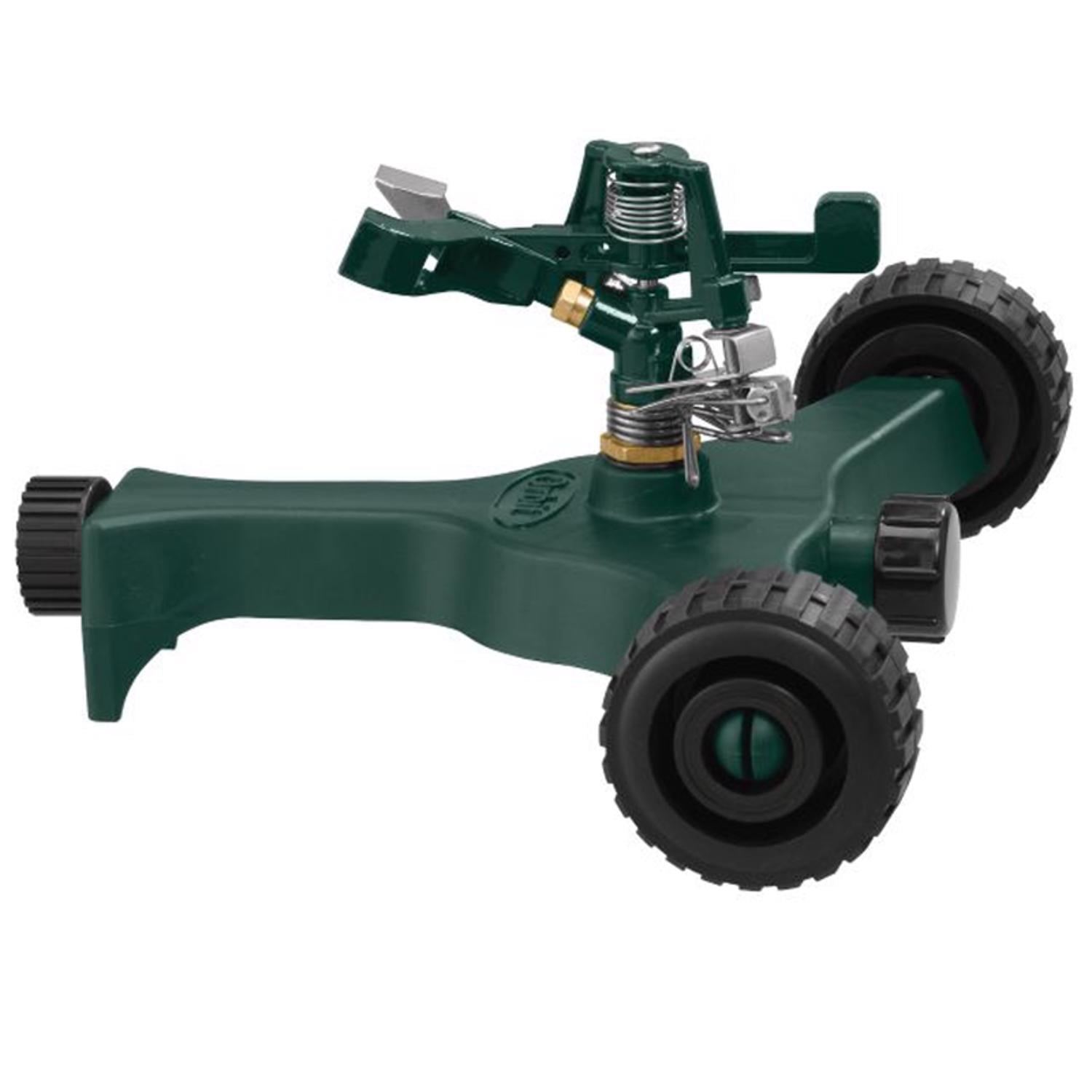 Orbit Lawn Watering Impact Sprinkler on Wheel Base - Hose Water Yard - 58148N