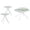 White - 3-Piece, variant on Briggs 2-piece Round Coffee and End Table Set Black