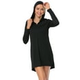 thumbnail image 5 of HDE Women's Swimwear Cover Up Dress Long Sleeve Tunic, 5 of 6
