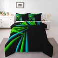 thumbnail image 2 of Erosebridal Geometry Bedding King Comforter Set for Adult, Geometric Stripes Down Comforter, Futuristic Decor, Reversible, 2 of 7