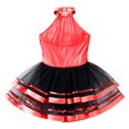 thumbnail image 5 of inhzoy Kids Girls Sequins Sleeveless Tutu Dress Ballet Dance Leotard Stage Performance Costumes 4-16 Red 14, 5 of 6