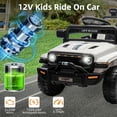 thumbnail image 6 of EastVita Electric Ride on Car Off-Road 12V4.5Ah Longwei Battery Motor Dual Drive Positive Energy Charger Ride on Toys White, 6 of 9