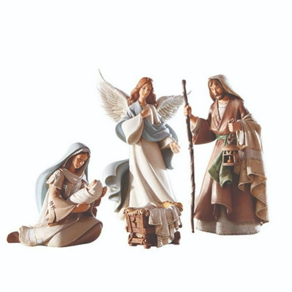Bethlehem Nights Christmas Nativity Scene Figurines, 4 Piece Set