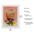 thumbnail image 2 of Istanbul Turkey - and the Near East - Fly by Clipper - Pan American World Airways - Vintage Airline Travel Poster c.1950s - Japanese Unryu Rice Paper Art Print (Unframed) 12 x 16 in, 2 of 4