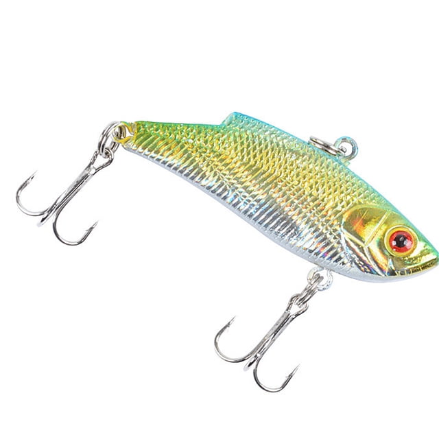 Soidarity 1 Uds. Señuelo duro de pesca en hielo de invierno VIB 5,5 cm hundimiento cebo de plástico Artificial con anzuelo triple Pescar seis Soidarity OD000724-06