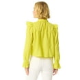 thumbnail image 3 of Jessica Simpson Women's and Women's Plus Arista Ruffle Long Sleeve Shirt, Sizes XS-5X, 3 of 6
