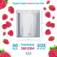thumbnail image 3 of AMZ Supply Metallic Cool Shield Thermal Bubble Mailers 8x11 Thermal Padded Envelopes 8 x 11 Cushion Food Mailers Thermal Pack of 50, 3 of 9