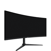 onn. 34 WQHD (3440 x 1440p) 200Hz Bezel-Less Gaming Monitor, Curved 1500R, 1ms, with 1.85m HDMI & DP Cable, SPK, Black