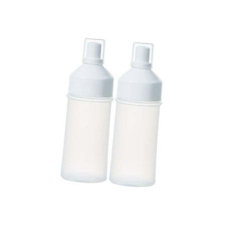 

2x Condiment Dispenser Empty Tomato Ketchup Bottle for Traveling BBQ Outdoor 250mL White