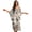 Bohemian Dragonfly Flower Beige, variant on Women's Long Kaftan Maxi Caftan Dress Beachwear Bathing Suit Cover Up V-neck Batwing Sleeve Side Slits Kaftan Maxi Dresses for Beach Travel Casual, Leopard Print Orange Brown
