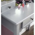 thumbnail image 3 of Roundhill Furniture Sanlo Wooden Vanity | Make Up Table and Stool Set | Silver, 3 of 5