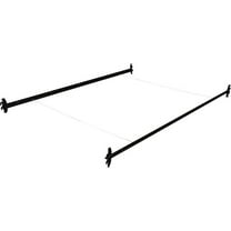 Maklaine Contemporary Stainless Steel Hook On Bed Rails Twin/Full in Coffee