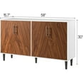 thumbnail image 6 of Catrimown Sideboard Buffet Cabinet, -Century Modern White Sideboard Storage Cabinet, Sideboard and Buffet for Living Room, white, 6 of 7