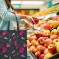 thumbnail image 3 of Botanical Foldable Grocery Bag - Eco-Friendly & Machine Washable Tote with Floral Print, 3 of 6