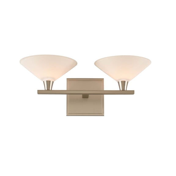 Kalco 315132SN Galvaston 2 Light 15" Wide Led Bathroom Vanity Light - Nickel