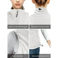 thumbnail image 5 of Off Road Ventures Women’s Fleece Softshell Vests Lightweight Outerwear Zip Up Sleeveless Running Vest for Golf Hiking, 5 of 7