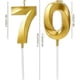thumbnail image 3 of Gold Digital Birthday Cake Candles - Number 70 Candles for 70th Birthday Happy Birthday Smokeless Environmental Protection Birthday Candle for Birthda, 3 of 5