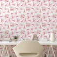 thumbnail image 3 of Ambesonne Paris Peel & Stick Wallpaper for Home, Eiffel French Bouquet Form, 13"x72", Pale Green Pale Pink, 3 of 6