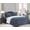 Midnight Navy, variant on Elegant Comfort 2-Piece Luna Ogee Pattern Collection, Reversible Sherpa Comforter, Soft, Breathable & Comfy Fabric, High Quality Micro-Suede, Ogee Pattern Sherpa Comforter, Twin, Jet Black