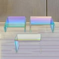 3Pcs Acrylic Display Risers, Rainbow Color Showcase Fixtures Product ...
