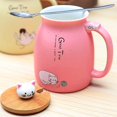 thumbnail image 4 of 2x taza de cerámica de gato con tapa, , taza , Gloria Tazas de café de cerámica, 4 of 9
