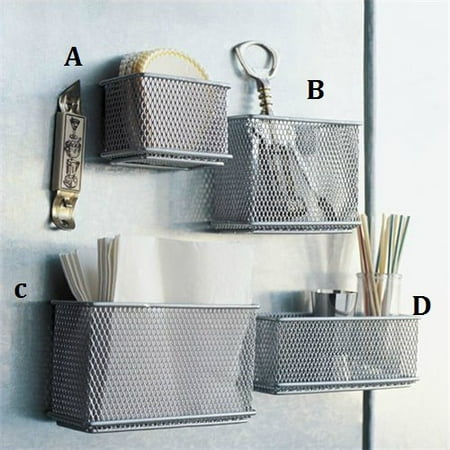 Stock Show 4pcs Magnetic Sy Mesh Desk Tray File Organizer Office Stock Show 4pcs Magnetic Sy Mesh Desk Tray File Organizer Office Supply Caddy