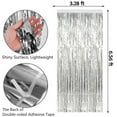 thumbnail image 2 of LQQBOX 3 Pack Foil Curtain Backdrop Silver Metallic Tinsel Foil Fringe Curtains Photo Booth Props for Birthday Wedding Engagement Baby Shower Christmas Holiday Celebration Party Decorations, 2 of 7