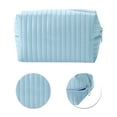 thumbnail image 4 of Unique Bargains 1 Pc Simple Square Makeup Bag Light Blue PU Leather, 4 of 6