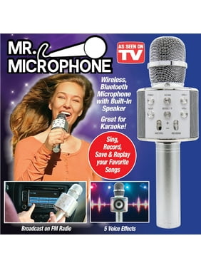 Collections Etc Mr Microphone with Built in Speaker